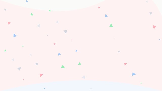 Minimalist background with scattered pastel colored geometric triangles