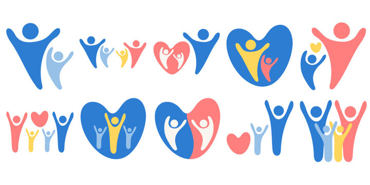 Parents and Child Flat Logo