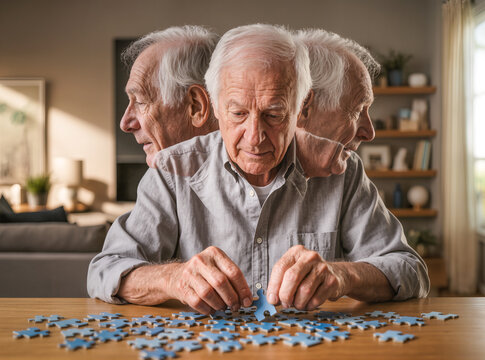 Conceptual representation of memory loss and cognitive decline in dementia
