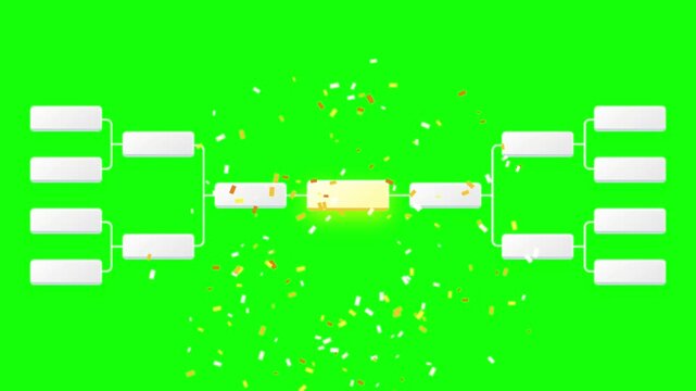 Sports Tournament Bracket Animation Motion Graphics