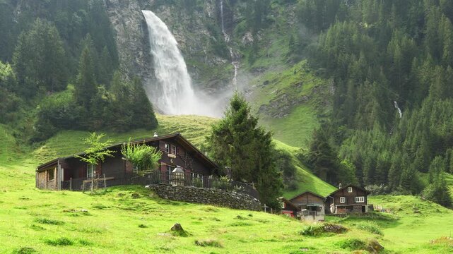 Green valley in Switzerland