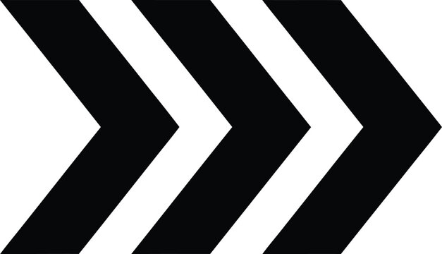 Abstract black and white chevron arrow pattern pointing to the right