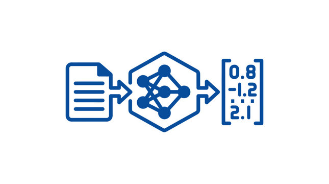 Artificial Intelligence Processing Data with Neural Network and Matrix Output