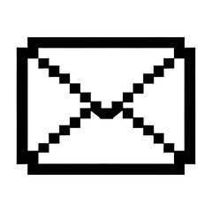 Fototapeta premium Pixel art heart in empty frame flat design vector