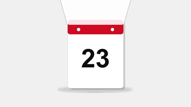 Calendar Flipping Animation