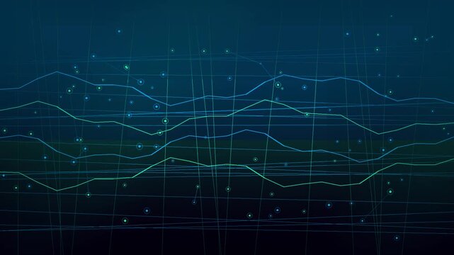 Abstract AI Neural Network Particles Background