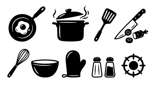 Kitchen Cooking Utensils and Tools.
