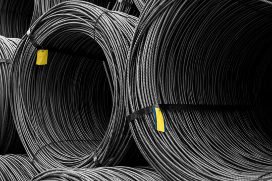 Steel wire rebar coils for building construction industry
