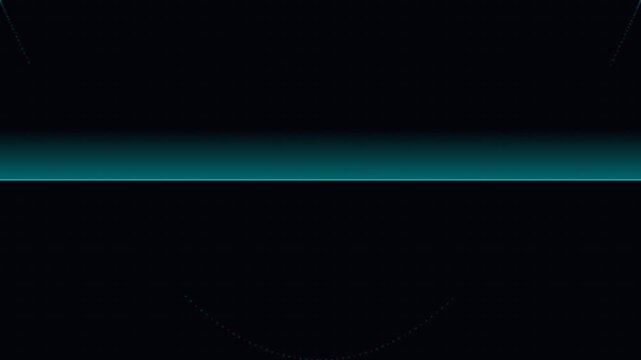 Minimalist cyan horizontal line border against a solid deep black background