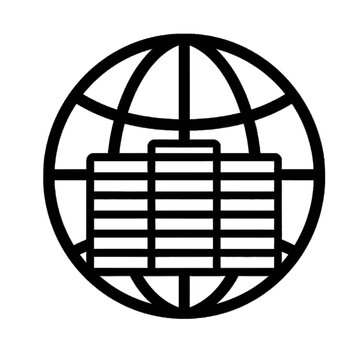 Global data center colocation hosting network vector