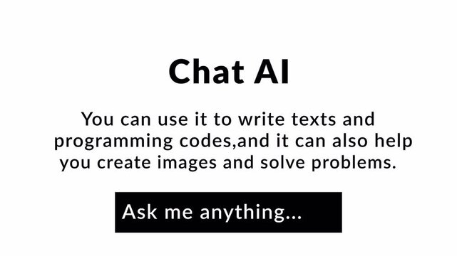 Video animation of a fictional AI user interface on a website in  web browser - chatting with a bot on transparent background. Ideal for  digital creativity, software interfaces ,UI, UX layout in  4K 