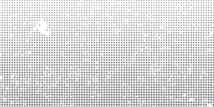 Abstract Gray Halftone Dot Pattern with Distressed Grunge Texture Background