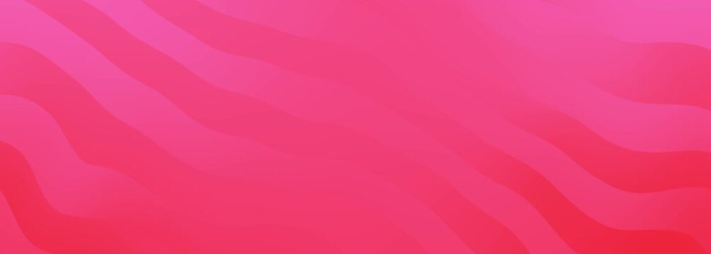 Bright pink wavy lines abstract background simple aesthetic modern soft smooth wallpaper texture.