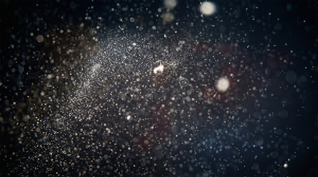 Glowing Cosmic Dust in Dark Atmosphere