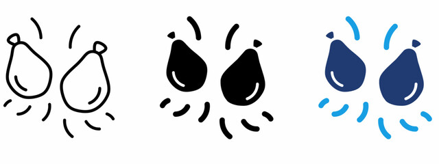 Fototapeta premium Summer Water Fight icon collections.