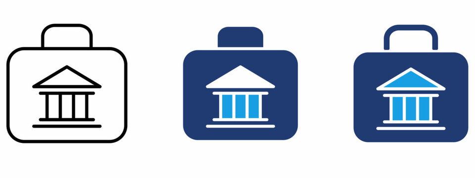 Government Portfolio Case icon collections.