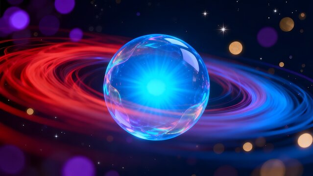 Cosmic sphere with swirling energy