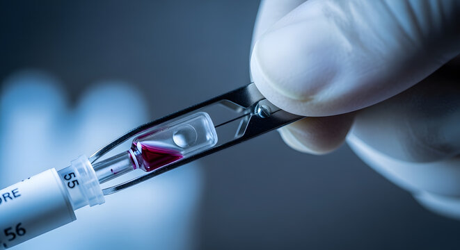 forensic drug field test kit |forensic scientist breaking reagent ampoule| professional narcotics screening process| chemical substance identification procedure