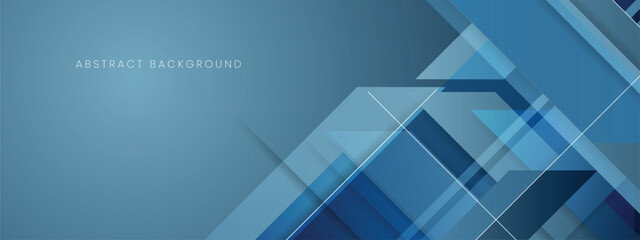 Fototapeta premium Futuristic Digital Technology Background with Overlapping Shape Grid and Circuit Line Accent.