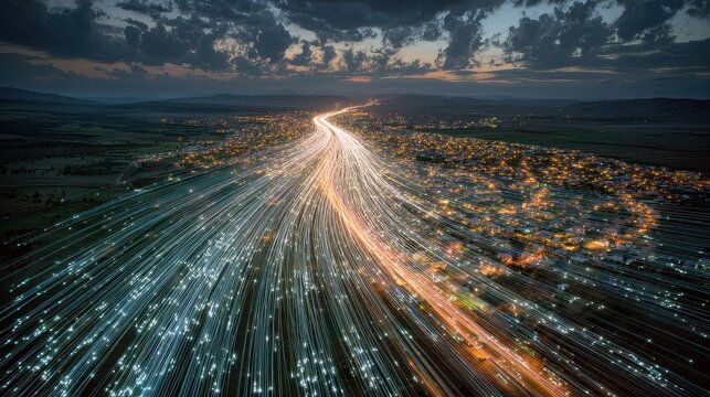 Fiber-optic networks offer the highest speeds and are expanding in both urban and rural areas.