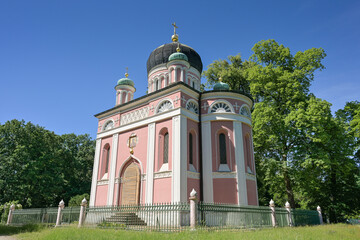 Alexander-Newski-Gedächtniskirche, Kolonie Alexandrowka, Potsdam, Brandenburg, Deutschland © Frank