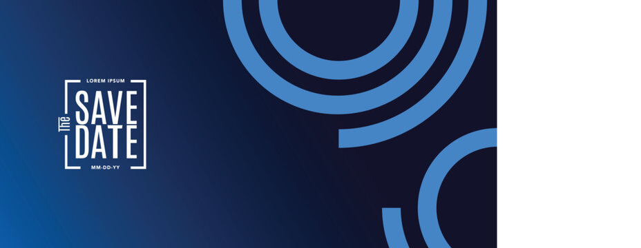 Save the date banner. Can be used for business, marketing and advertising. logo graphic design of event summit made for Technology and upcoming events. Vector EPS 10	