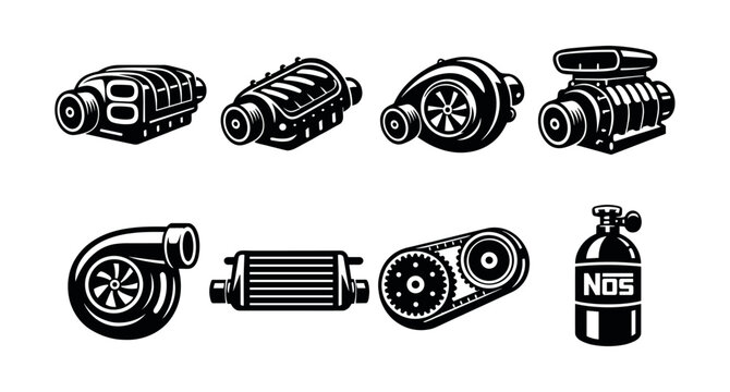 Collection of automotive performance enhancement components and systems