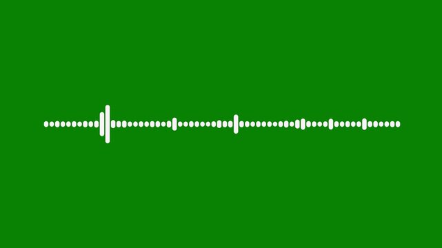 luxury silver audio spectrum waveform animation, transparent background alpha channel sound visualizer, smooth music timeline bar moving on track, elegant frequency wave element,