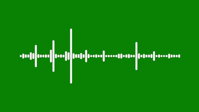 luxury silver audio spectrum waveform animation, transparent background alpha channel sound visualizer, smooth music timeline bar moving on track, elegant frequency wave element,