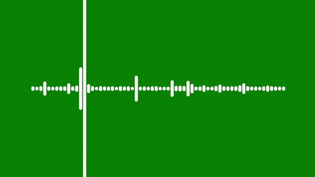luxury silver audio spectrum waveform animation, transparent background alpha channel sound visualizer, smooth music timeline bar moving on track, elegant frequency wave element,