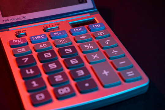 Calculator detail shot