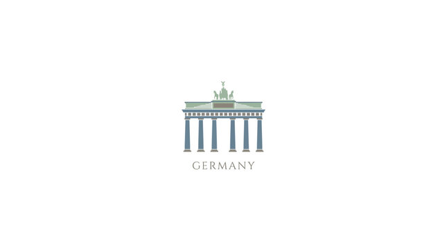 The Brandenburg Gate Landmark in Berlin, Germany, A Symbol of History and Architecture