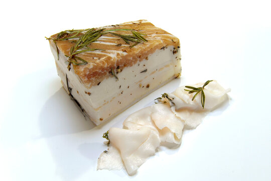 Lardo di Arnad is a typical food from Valle d&rsquo; Aosta Italy