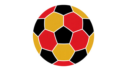 Obraz premium soccer ball with flag of belgium