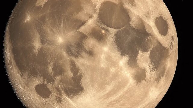Close up of moon surface