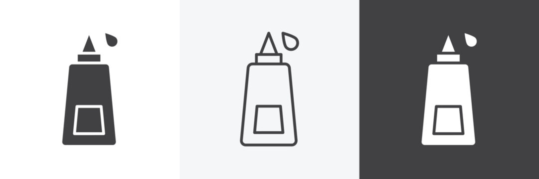 Glue icon set for web