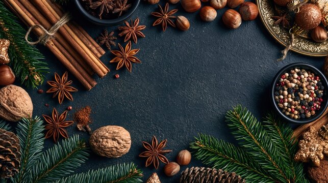 Assortment Of Spices and Natural Elements