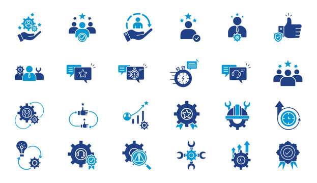 Service  icon pack flat contains nService, technician, assistance, inquiry, quality, maintenance, online help, customer, repair, response, Satisfaction, Responsiveness