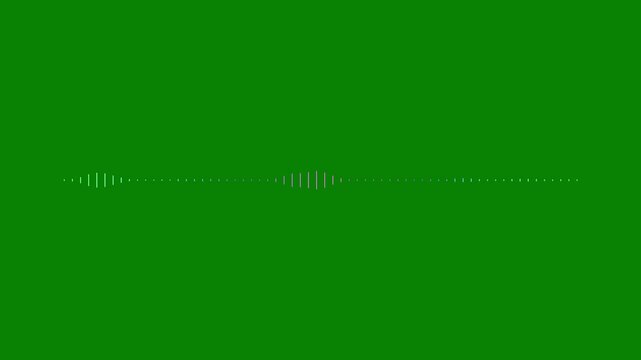 atmospheric audio waveform spectrum animation, bright neon sound lines green screen effect, professional studio music equalizer rhythm bars, cinematic frequency signal meter 4k,
