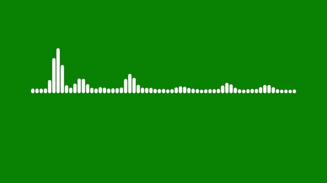 organic audio spectrum visualization with alpha channel, smooth glowing sound wave beats on transparent background, elegant music frequency meter, modern podcast visualizer overlay