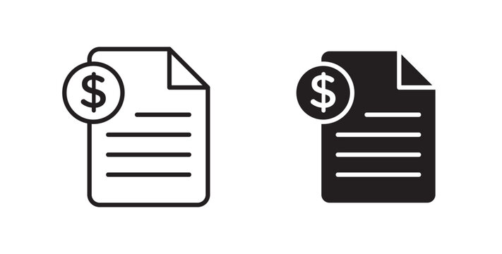 Bill paid icon for website, apps and UI.