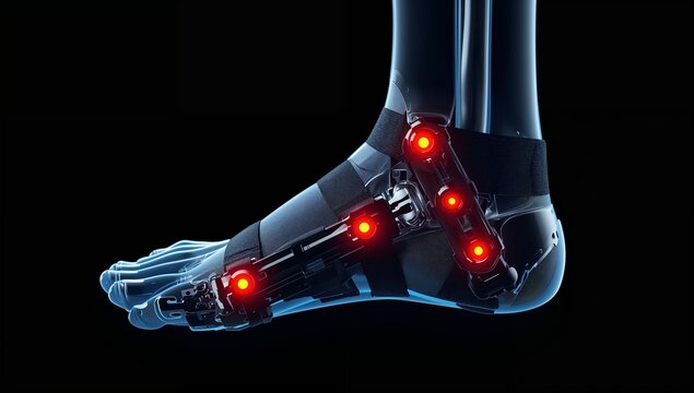 Macro View Of Prosthetic Leg Sensor Interface During Walking Performance Analysis