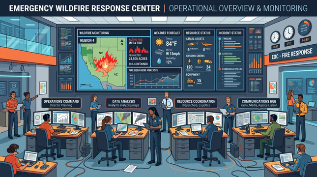 Emergency Wildfire Response Center Operations