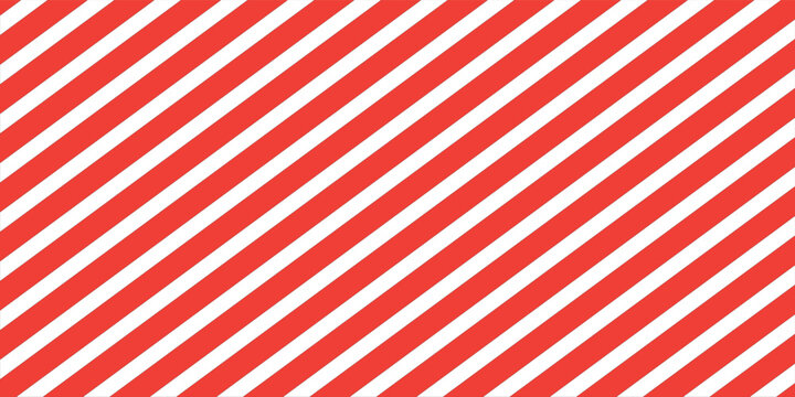 Red and White Diagonal Stripes Candy Cane Pattern Background for Holiday and Christmas Designs