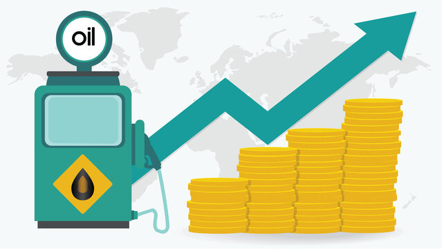 Rising oil prices concept