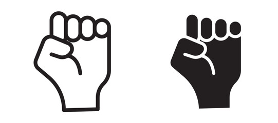 Obraz premium Will power icon In Flat and stroke Style Vector For App, UI, Websites. Black Vector Illustration.
