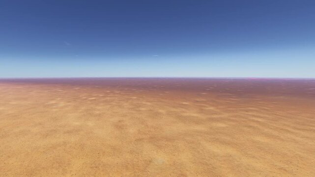 Aerial drone view of Al Nufud Al Kabir Desert. Saudi Arabia