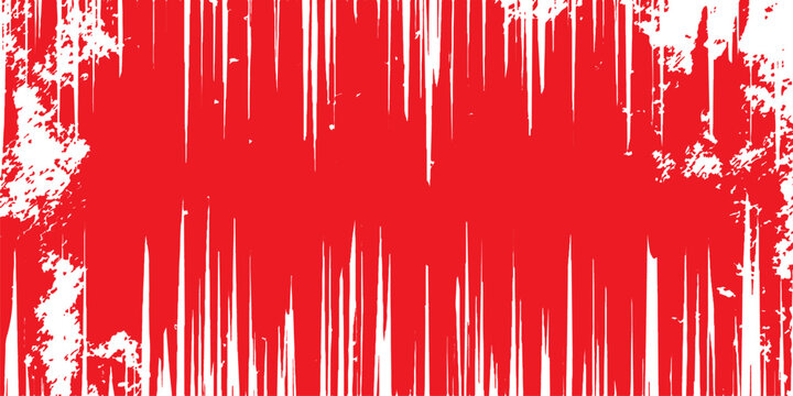 Abstract red grunge background with digital music wave lines, electronic sound equalizer waveform, and audio technology spectrum diagram illustration vector