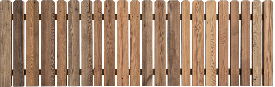Wooden fence with a pattern