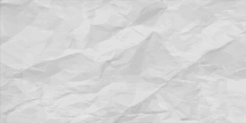 Naklejka premium Crumpled white paper texture, showing creases and wrinkles.